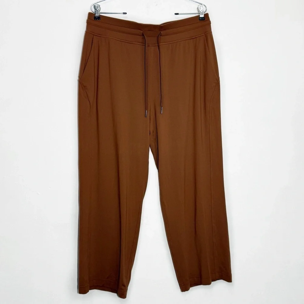 Lululemon Ready to Rulu Straight-Leg High-Rise Pant, Roasted Brown size 12